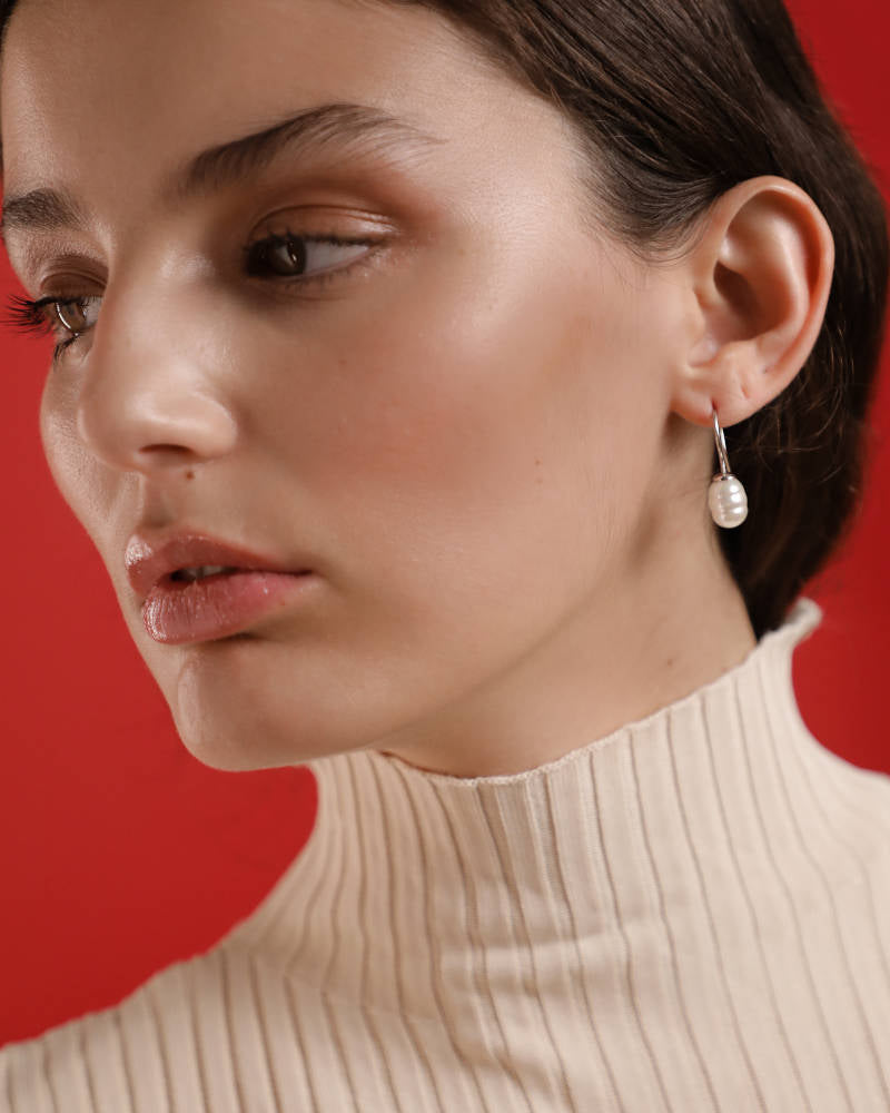 Pendientes Perla Barroca 8mm Ágora