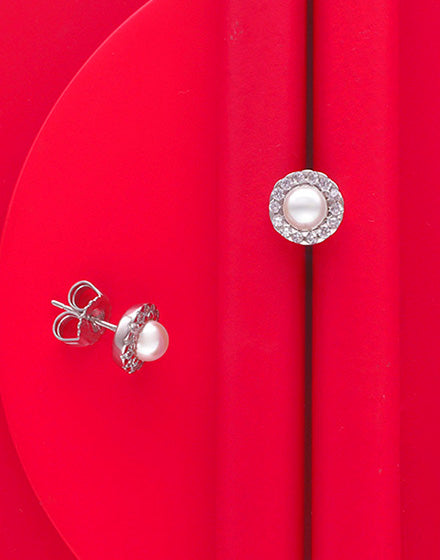 5 mm Perlen-Ohrringe Cometa