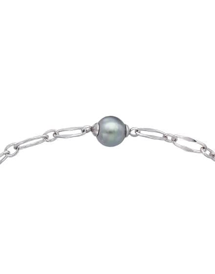 Pulsera Perla 6mm Gris Cies