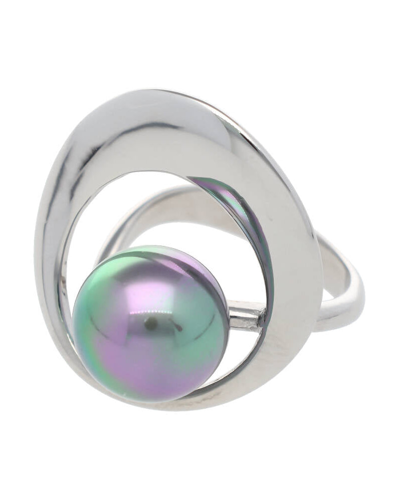 Anillo Perla Gris Petra