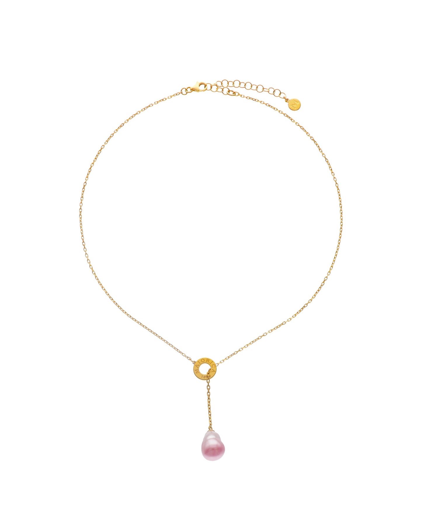 Collar Perla 12mm Bicolor Rubí Luar