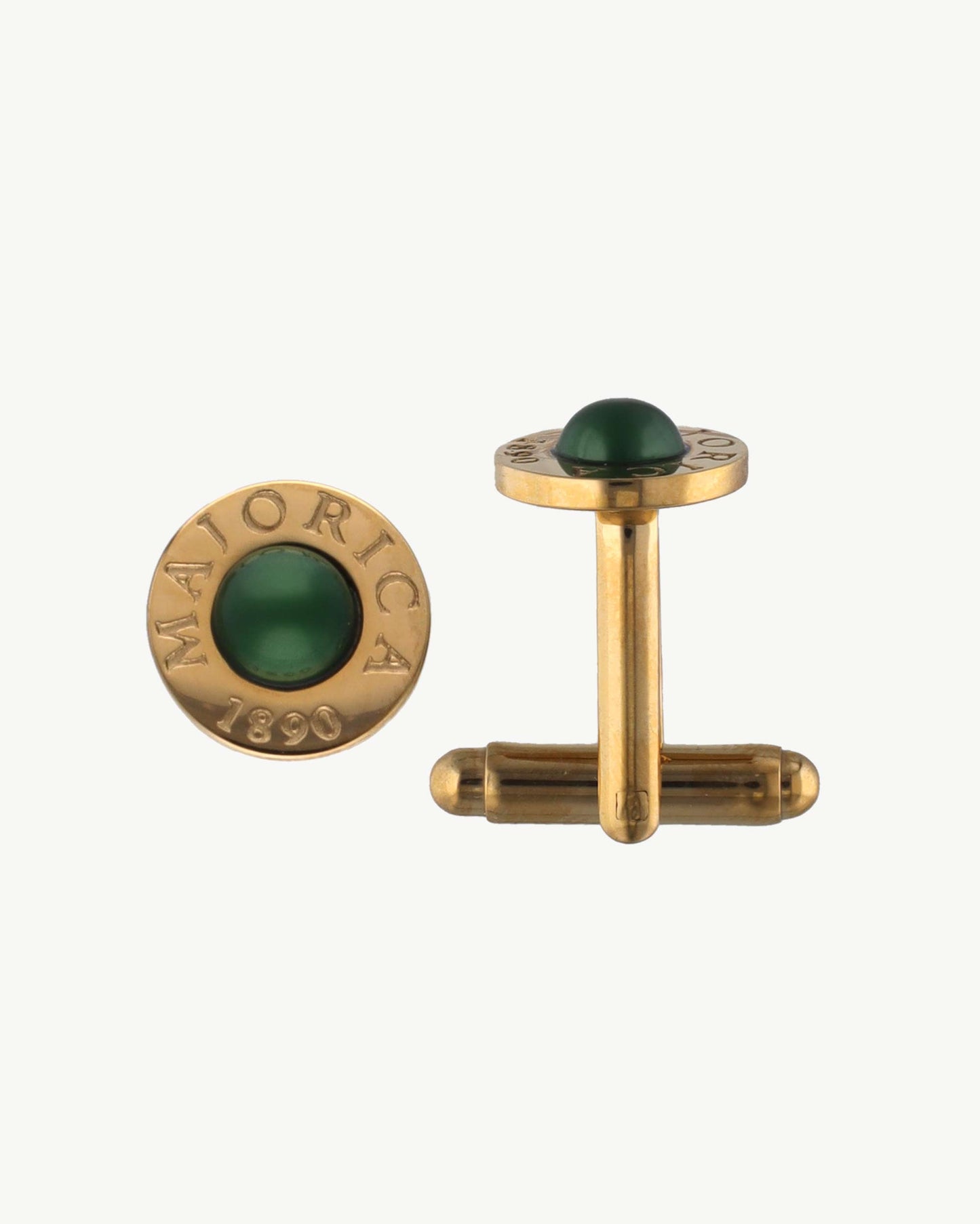 Green Pearl Cufflinks Golden Circle