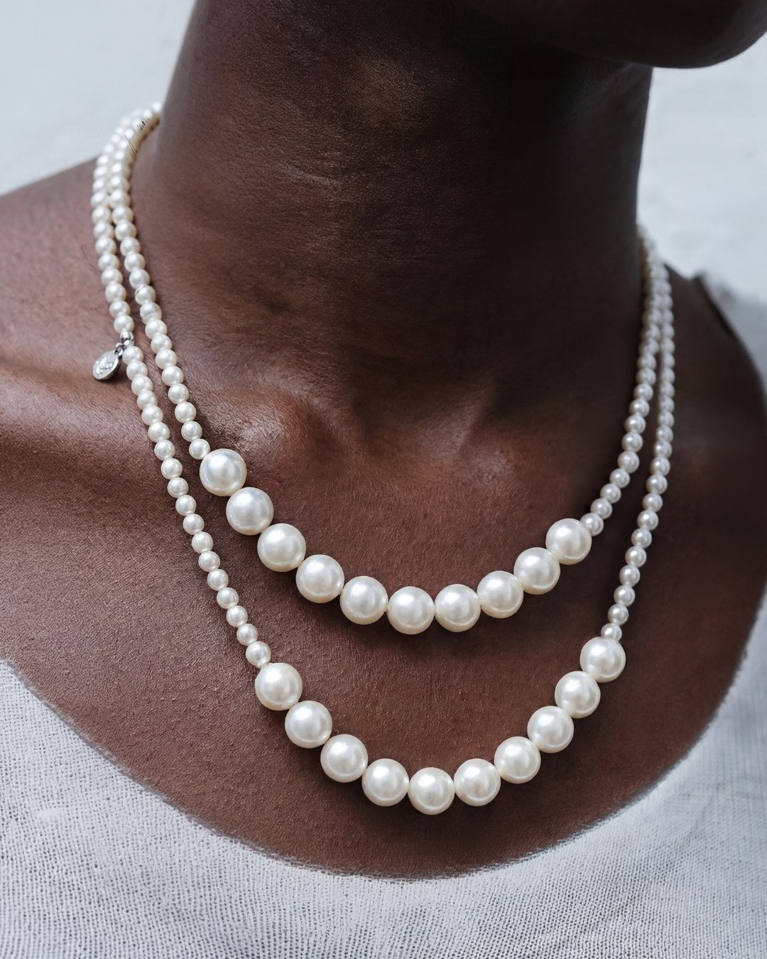 Necklace, Long double-wrap, Essence