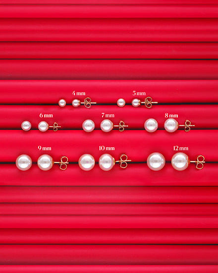 Ohrringe aus 18-karätigem Gold mit 6-mm-Perle Taylor