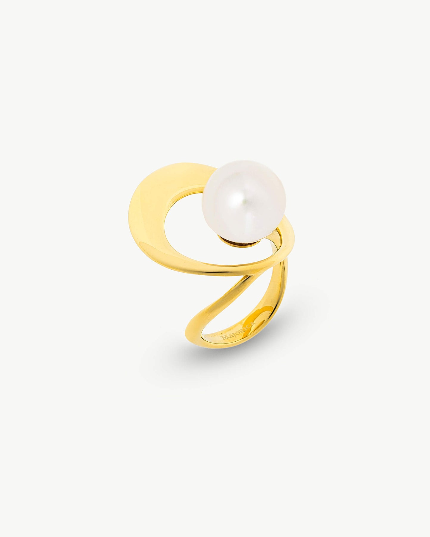 Anillo Dorado Perla Petra