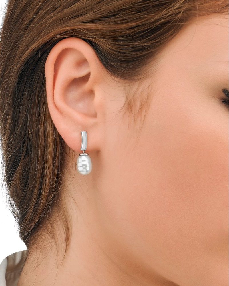 Pendientes Espiga Perla Barroca 8mm Ágora