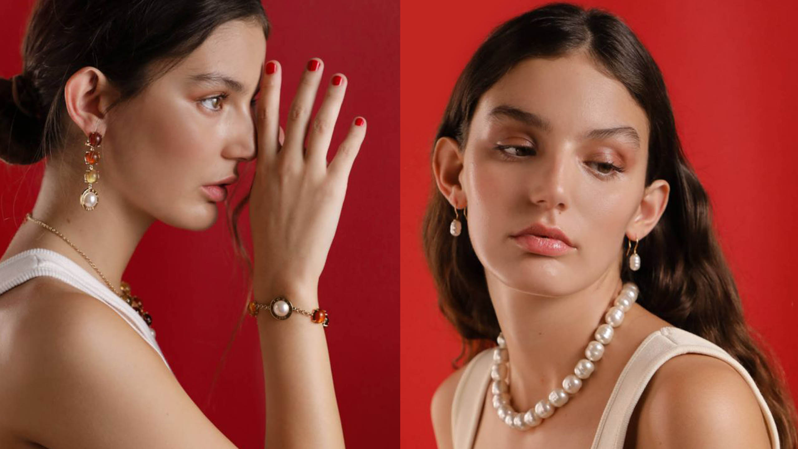 pendientes de perlas modernos