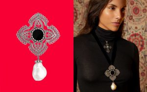 peregrina pendant with baroque pearl