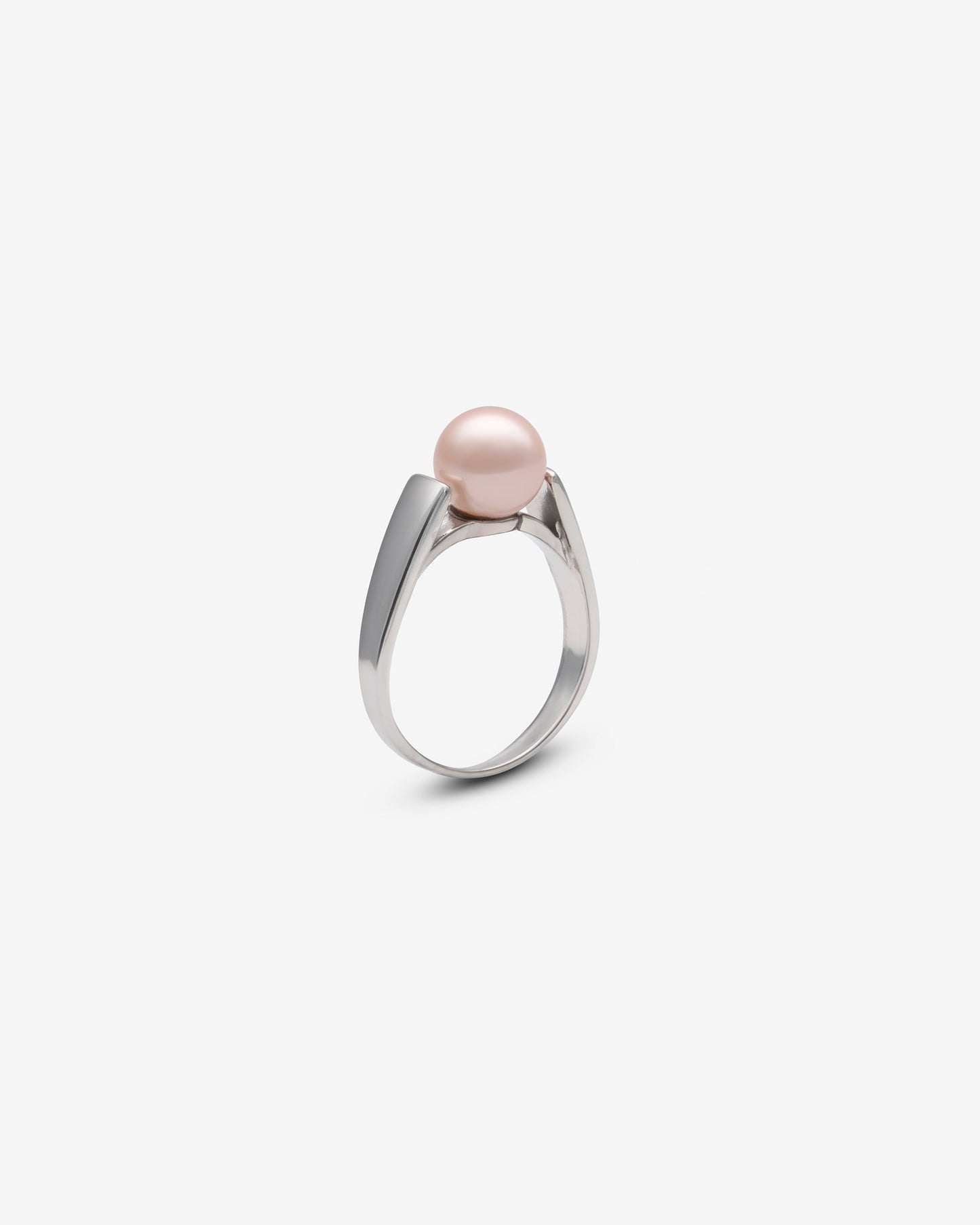Ring, Silver and Rose Pearl, Nuada 