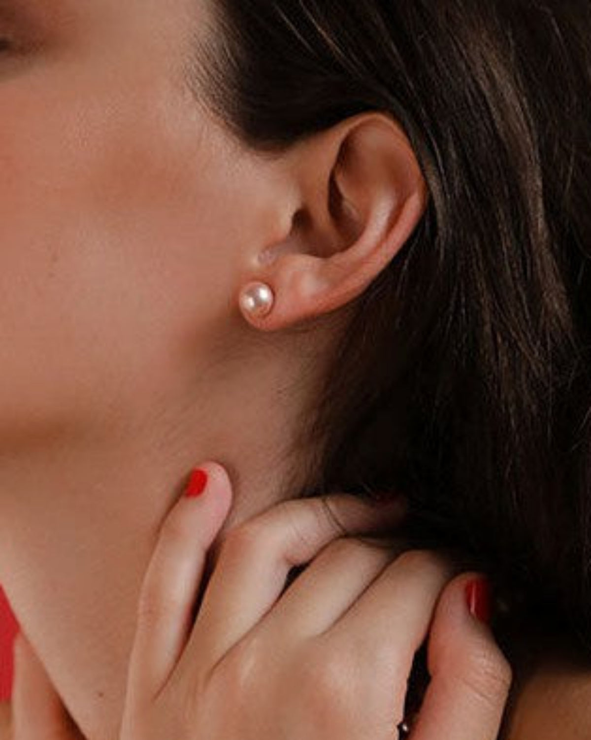 Pendientes Perla 8mm Rosa Lyra MAJORICA
