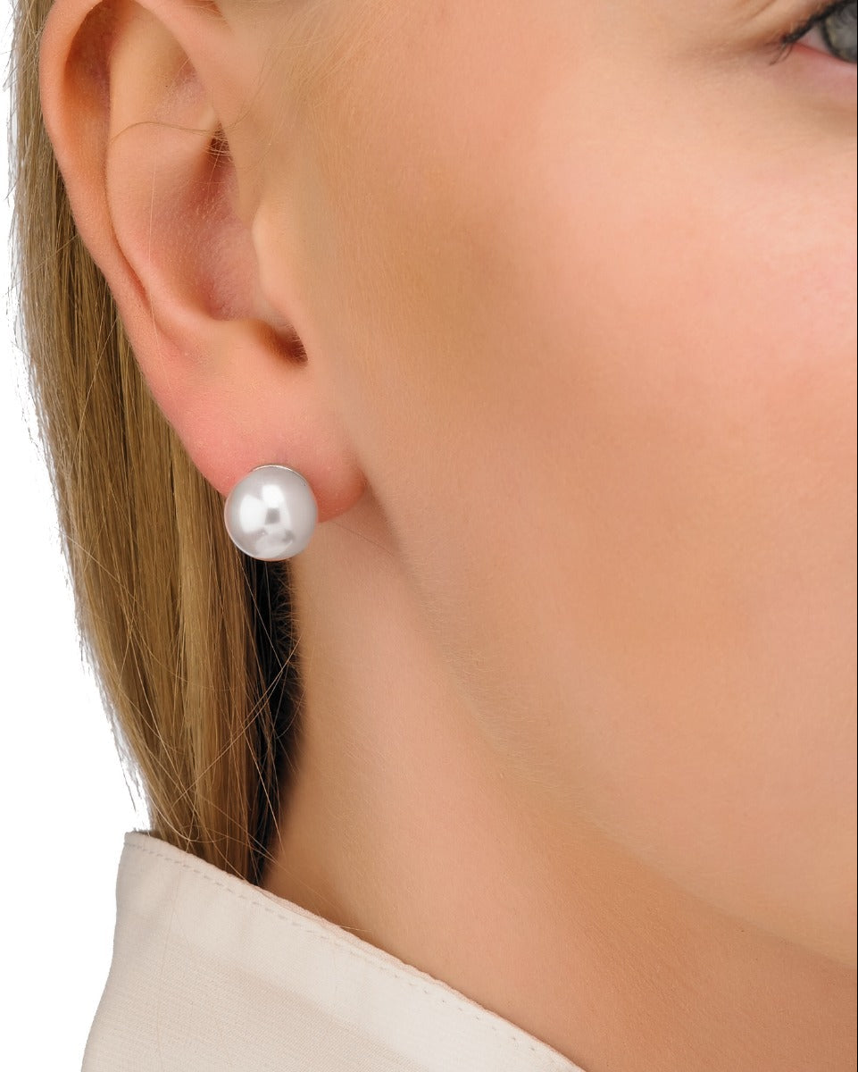 Ohrringe aus 18-karätigem Gold mit 10-mm-Perle Taylor