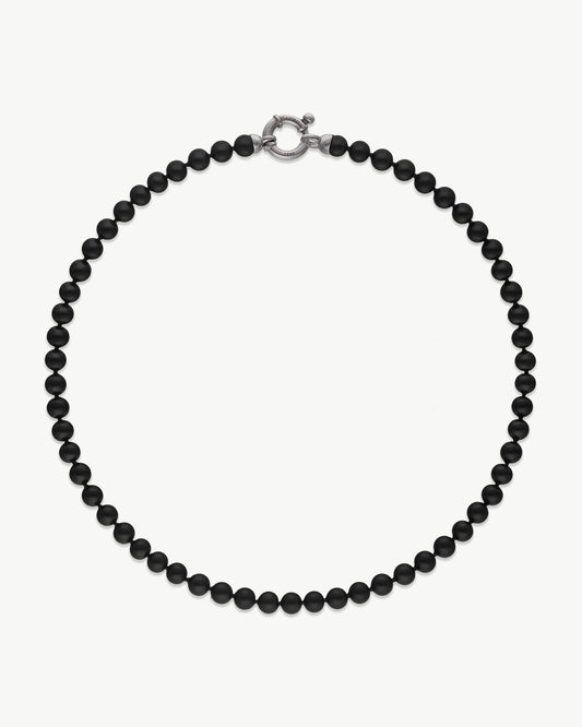 Pearls Necklace Black 6mm Grace