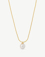 Pearl Pendant Necklace 10mm Golden Nuada