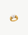 12 mm goldener Perlenring Nuada