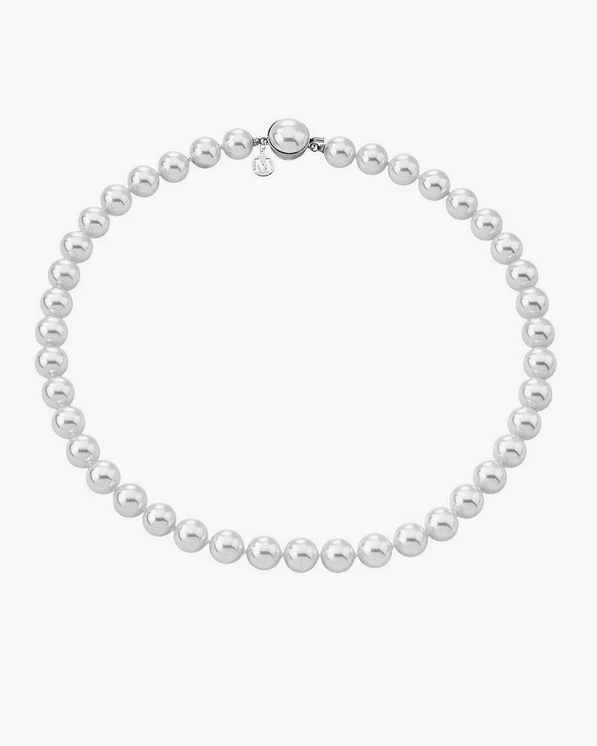 Pearls Necklace - 8mm 45cm and Pearl Clasp Lyra