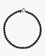 8 mm schwarze Perlenkette Grace