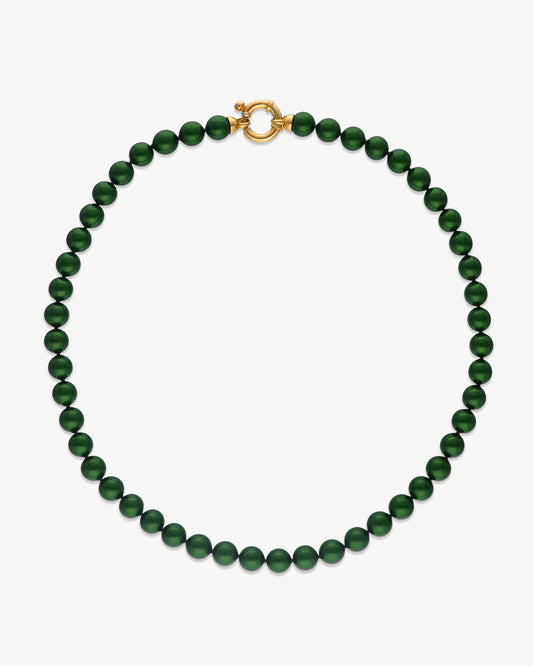 Pearls Necklace Green 8mm Grace