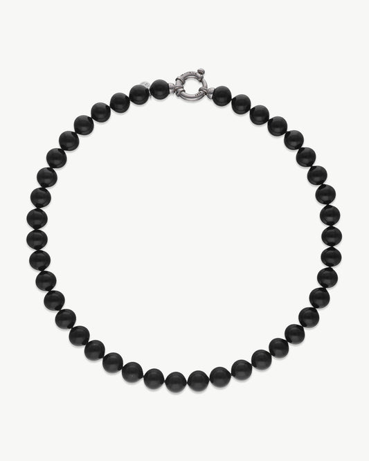 Pearls Necklace Black 10mm Grace