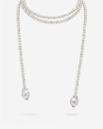 Open necklace pearls Baroque
