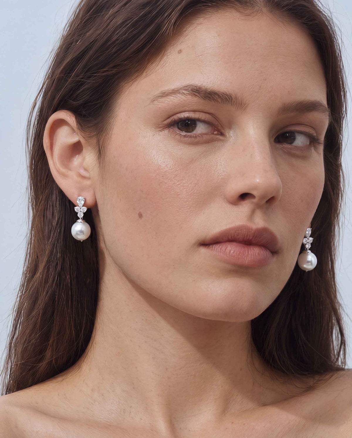 Pendientes Perla 10mm y Circonitas Venus