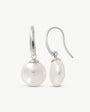 Pendientes Cortos con Perla Oval 12mm Nuada