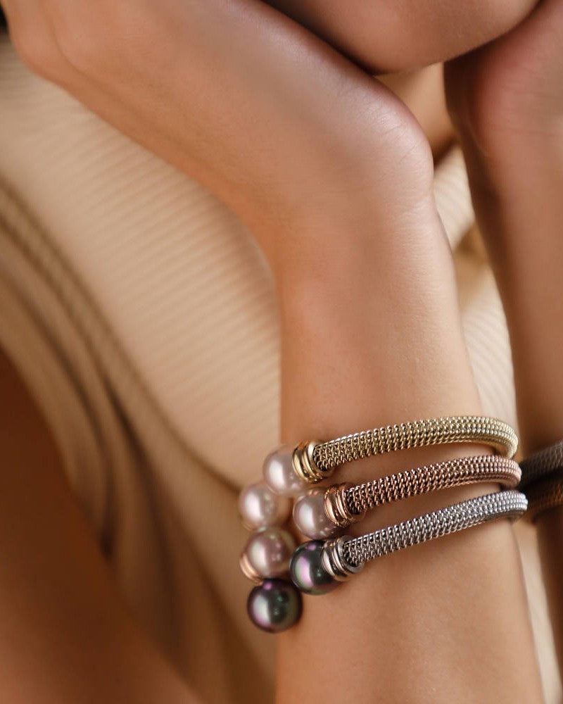 Armband mit zwei Nuage-Perlen Tender