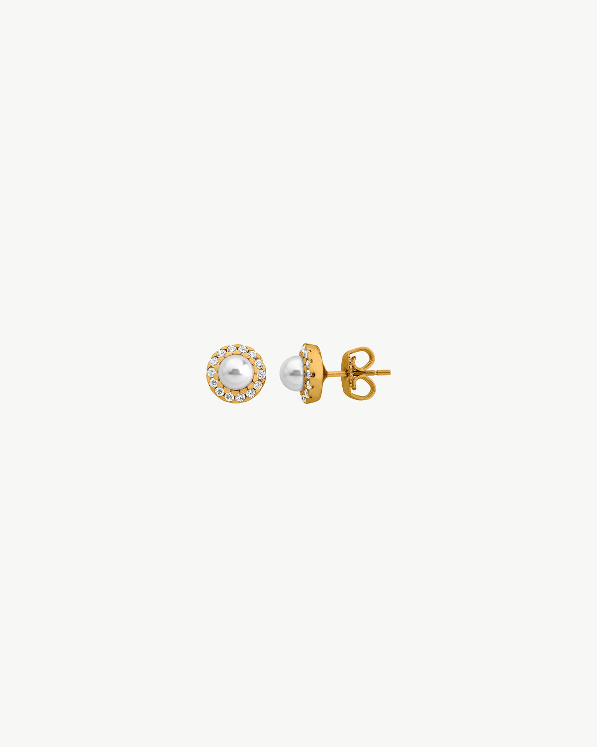 5mm Goldperlenohrringe Cometa