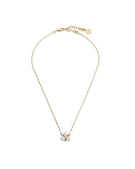 Gold 3-Perlen 6mm Halskette Vega