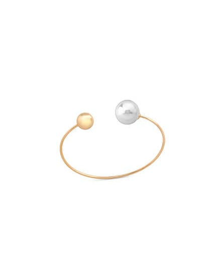 Pearl Bracelet 58mm 14mm Gold Aura