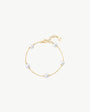 8 mm goldenes Perlenarmband Ilusión