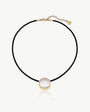 Pearl Choker Leather Coppelia