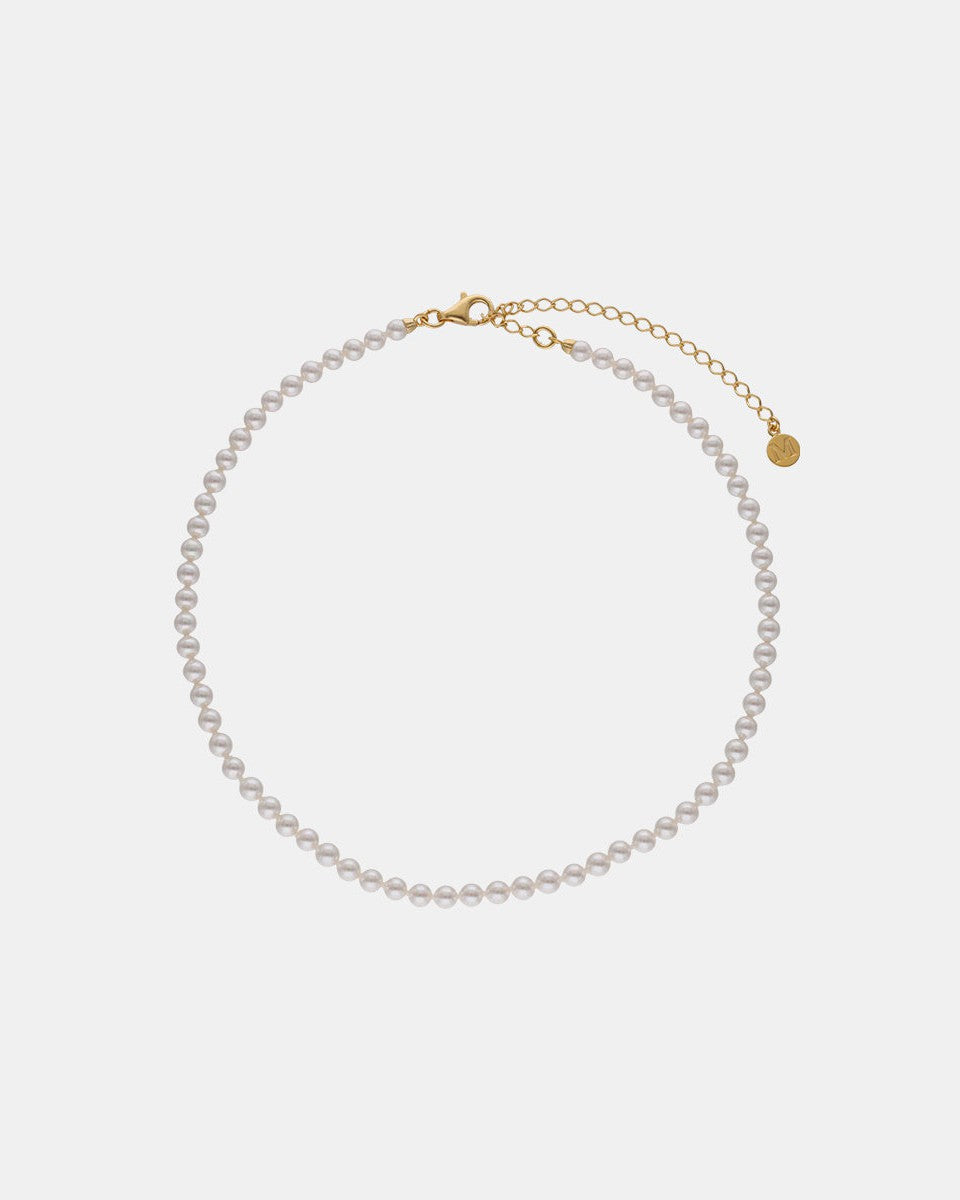 4 mm goldene Perlenkette Ballet