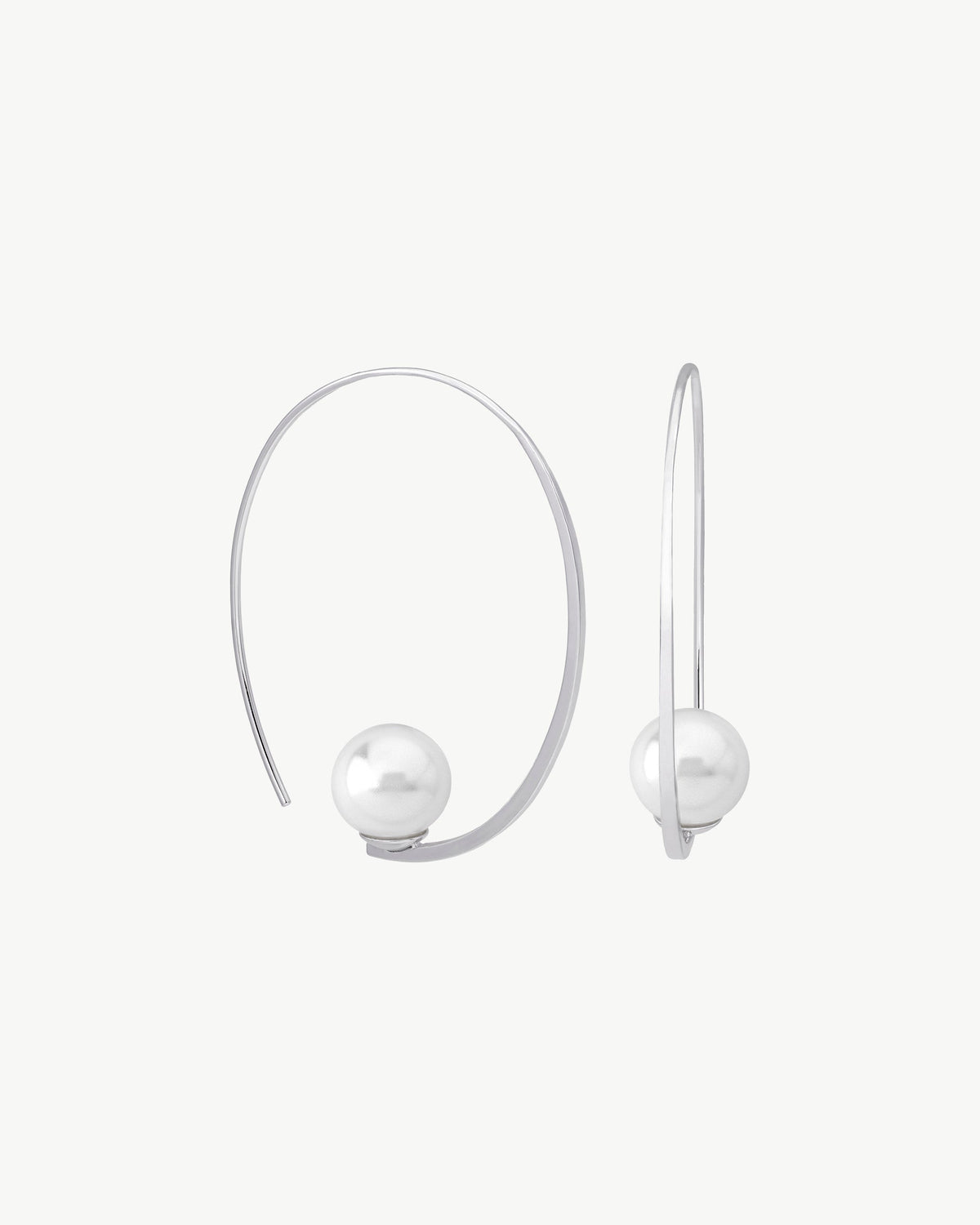 Pendientes Aro Perla 10mm Isadora