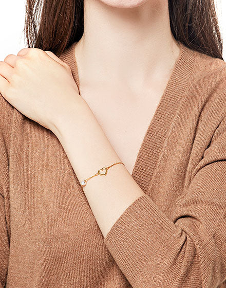 Goldenes Armband Pure Love