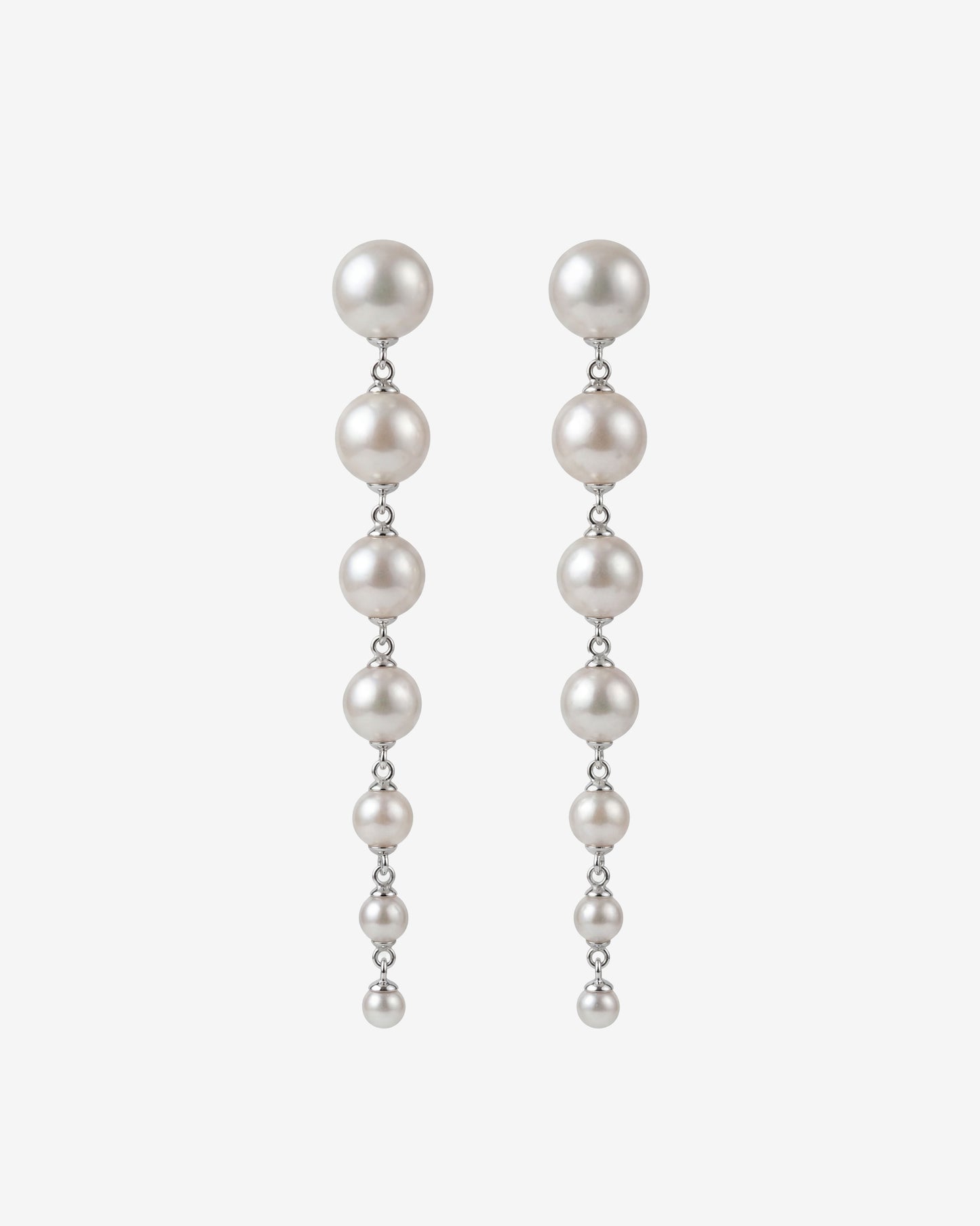 Pendientes largos de Perlas