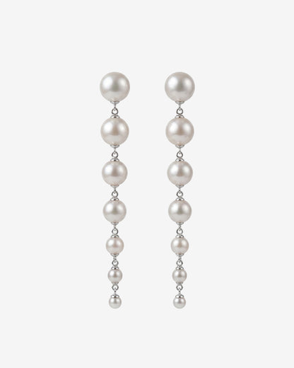 Pendientes largos de Perlas