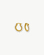 Pendientes Aro de 18mm y Perlas Dorados Ada