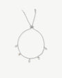 Verstellbares Armband Blätter und Perlen 4mm Romea