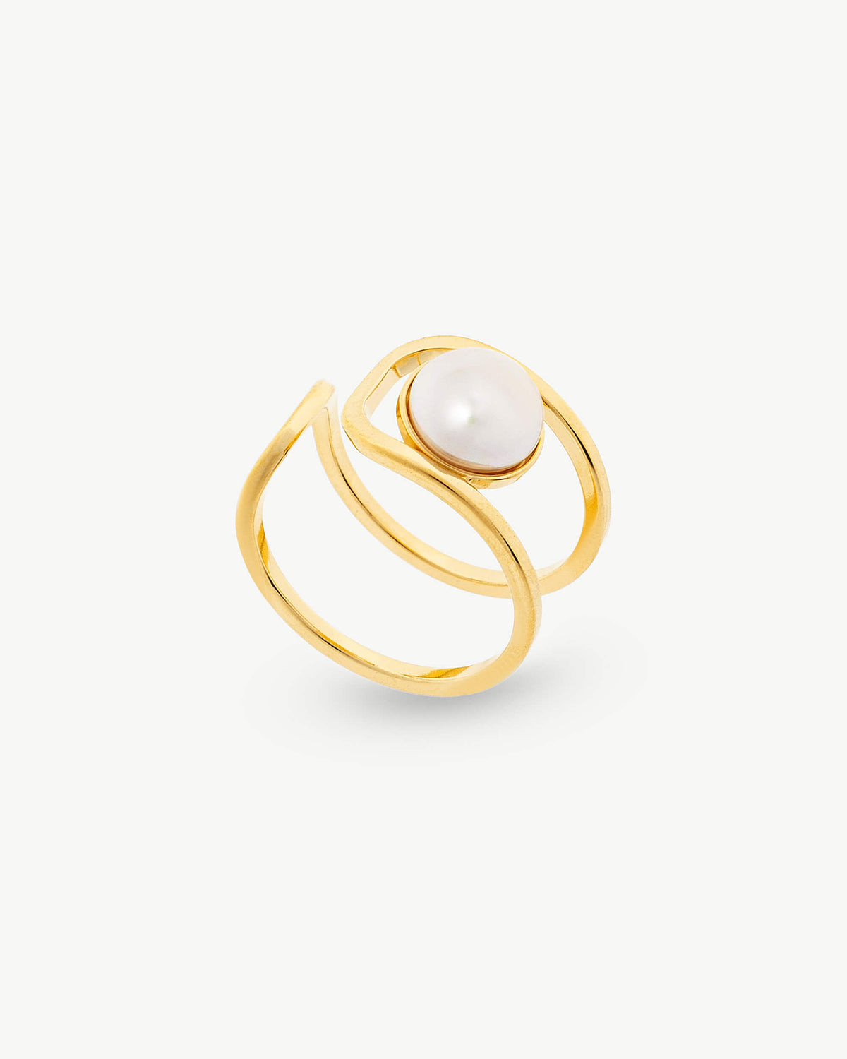 8mm Goldperlenring Atenea