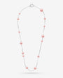 Halskette 40cm Rosa Perlen Dangle
