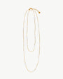 90 cm lange Halskette mit baumelnder goldener Perle Dangle