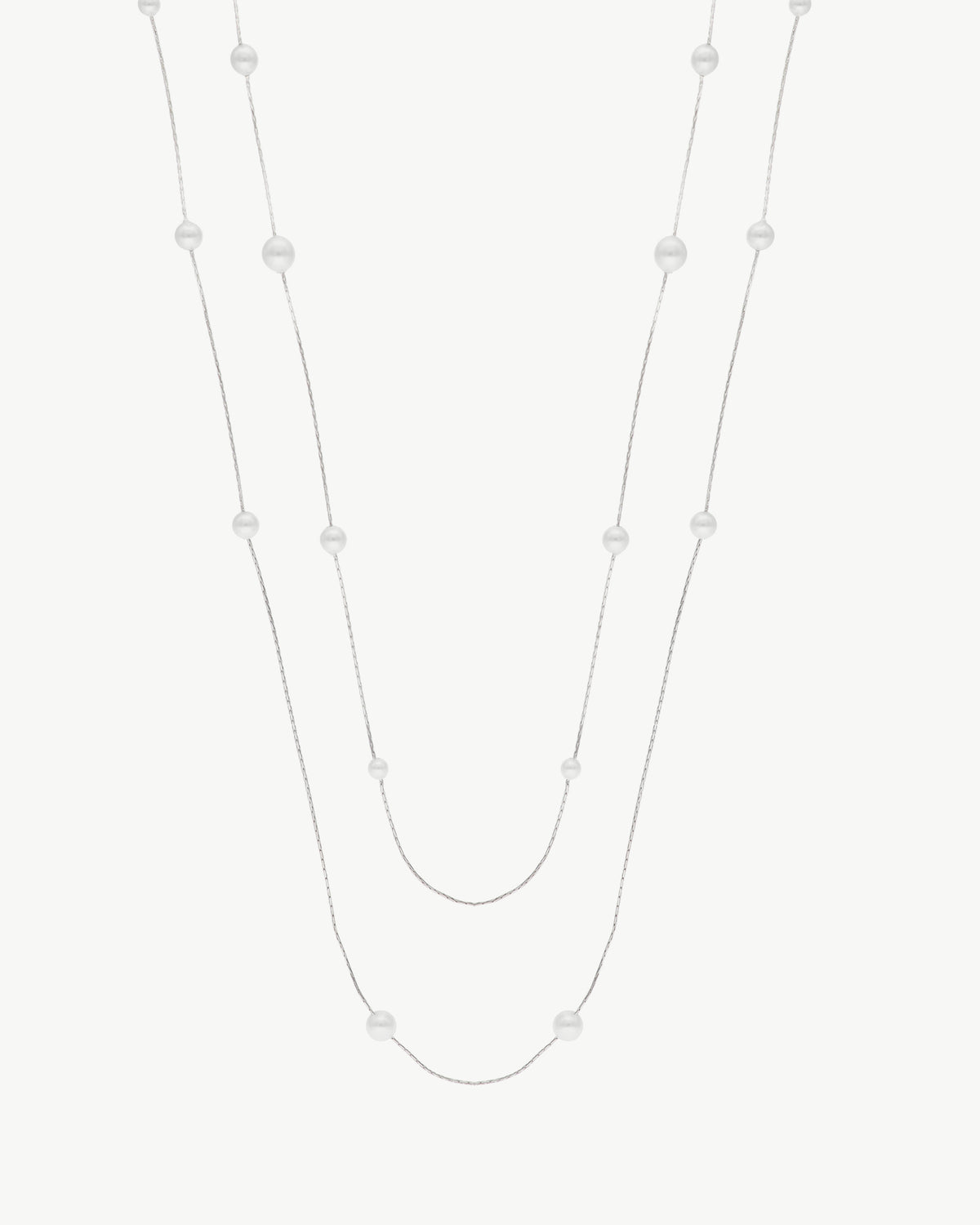 160 cm lange Halskette mit Perlen Dangle