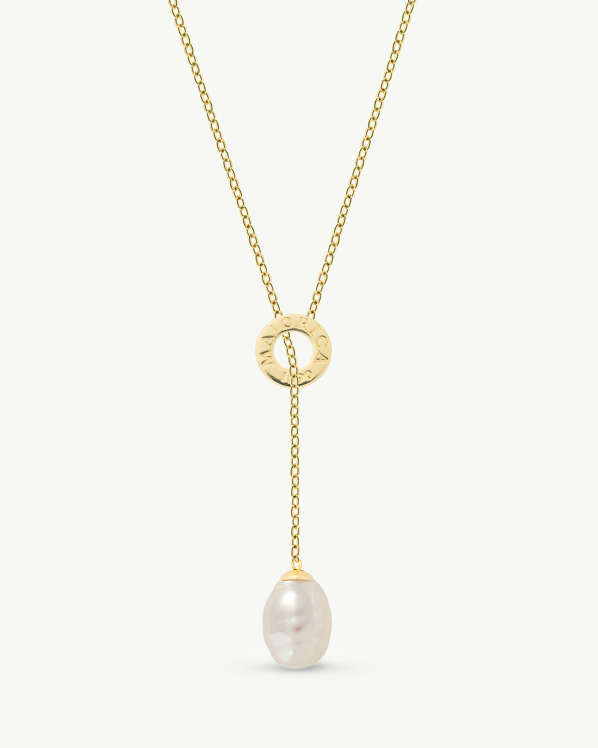 12 mm weiße Perlenkette Luar