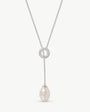 Pearl Necklace 12mm White Gold Luar