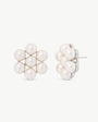 Earrings Flower White Kate