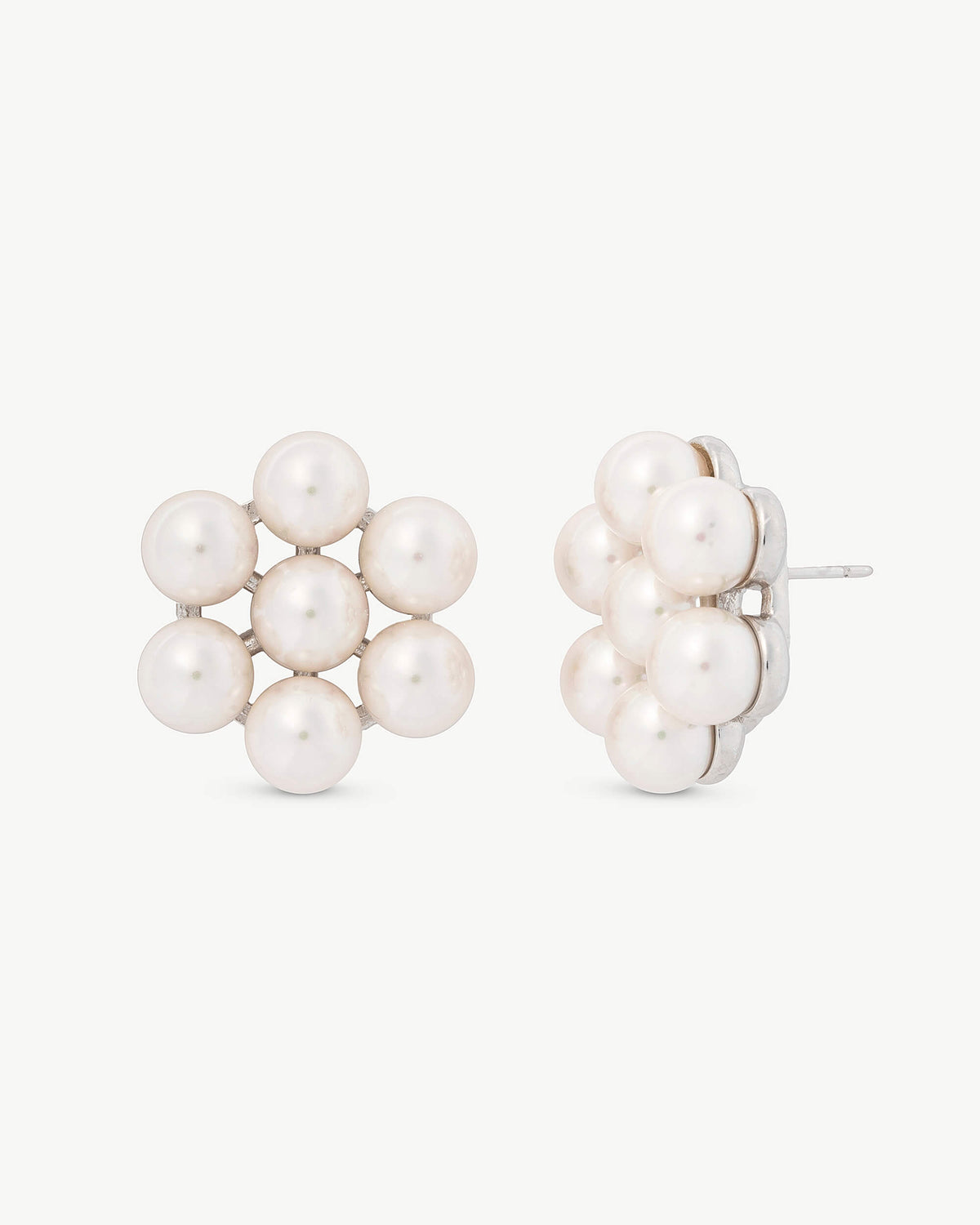 Earrings Flower White Kate