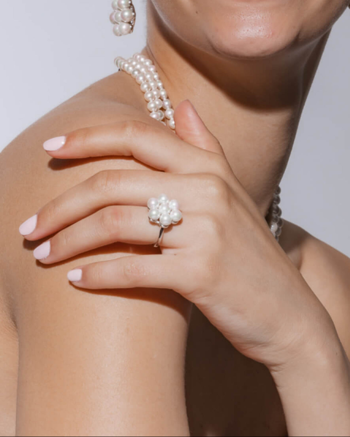 Anillo Flor Blanca Kate MAJORICA