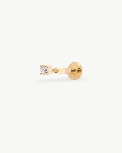 Earring 18k Gold and Diamond Gold