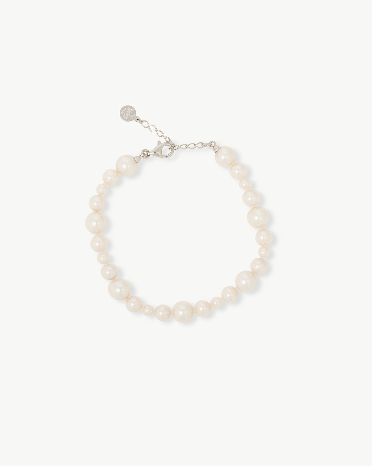 Verstellbares Perlenarmband 4-8mm Degrade