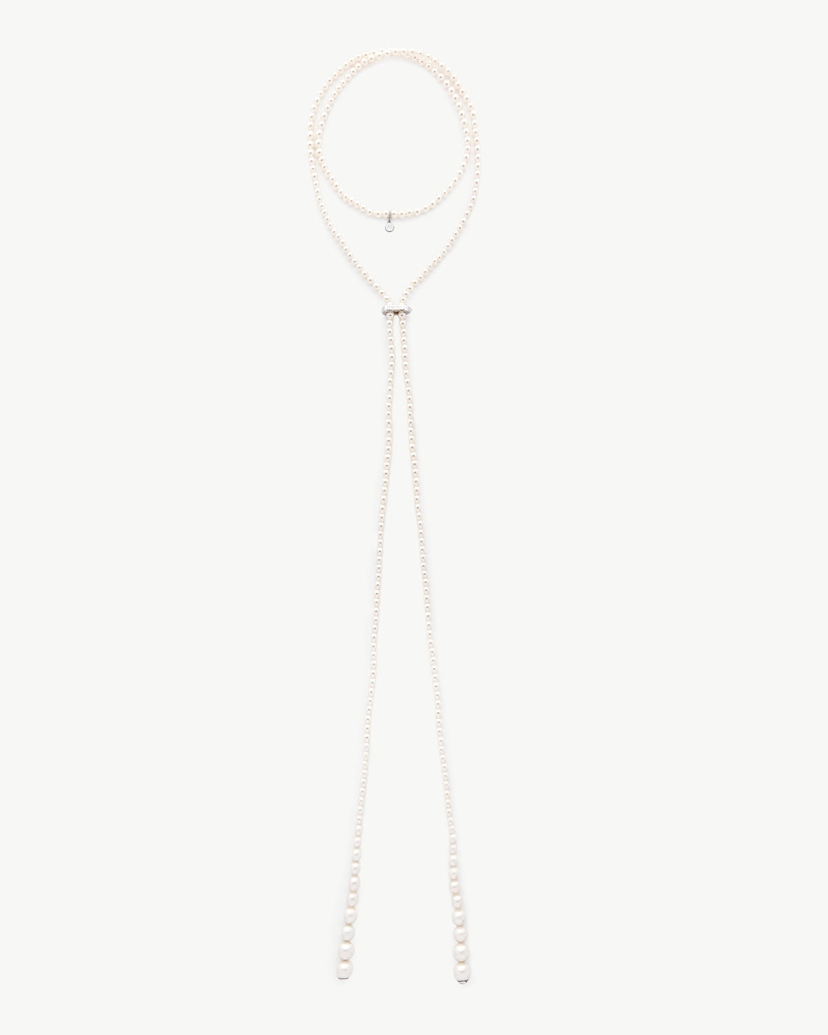 Lange Perlenkette von 4 bis 9mm und 130cm Petit